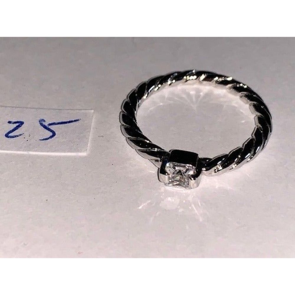Silver tone ring size 5 - Picture 5 of 5